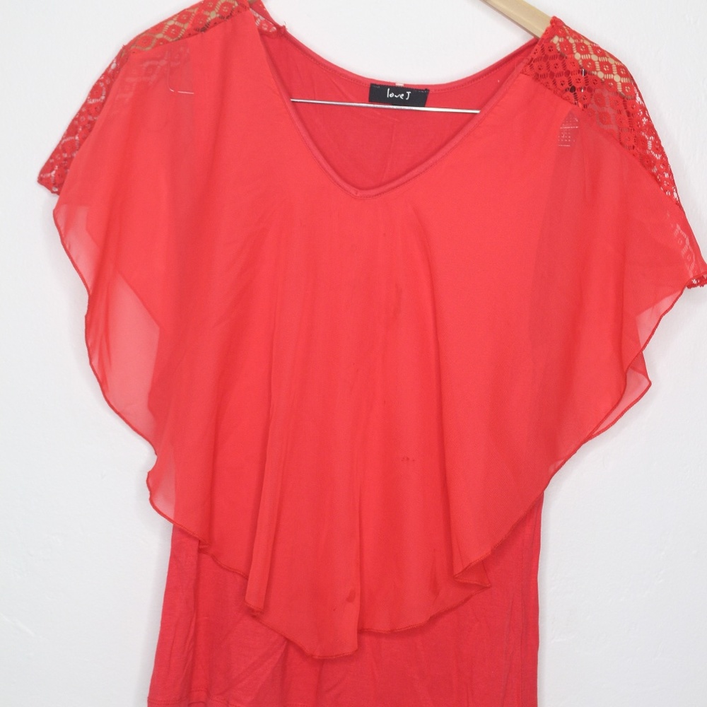 NWOT Red Blouse (Love J)